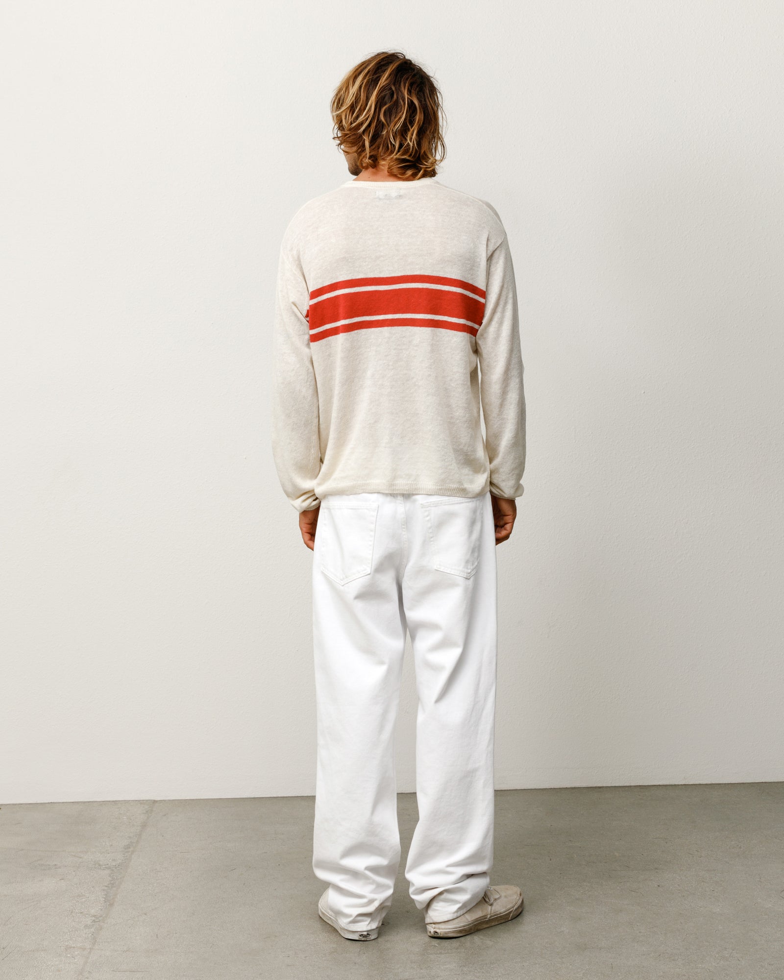 LIGHTWEIGHT STRIPED SWEATER