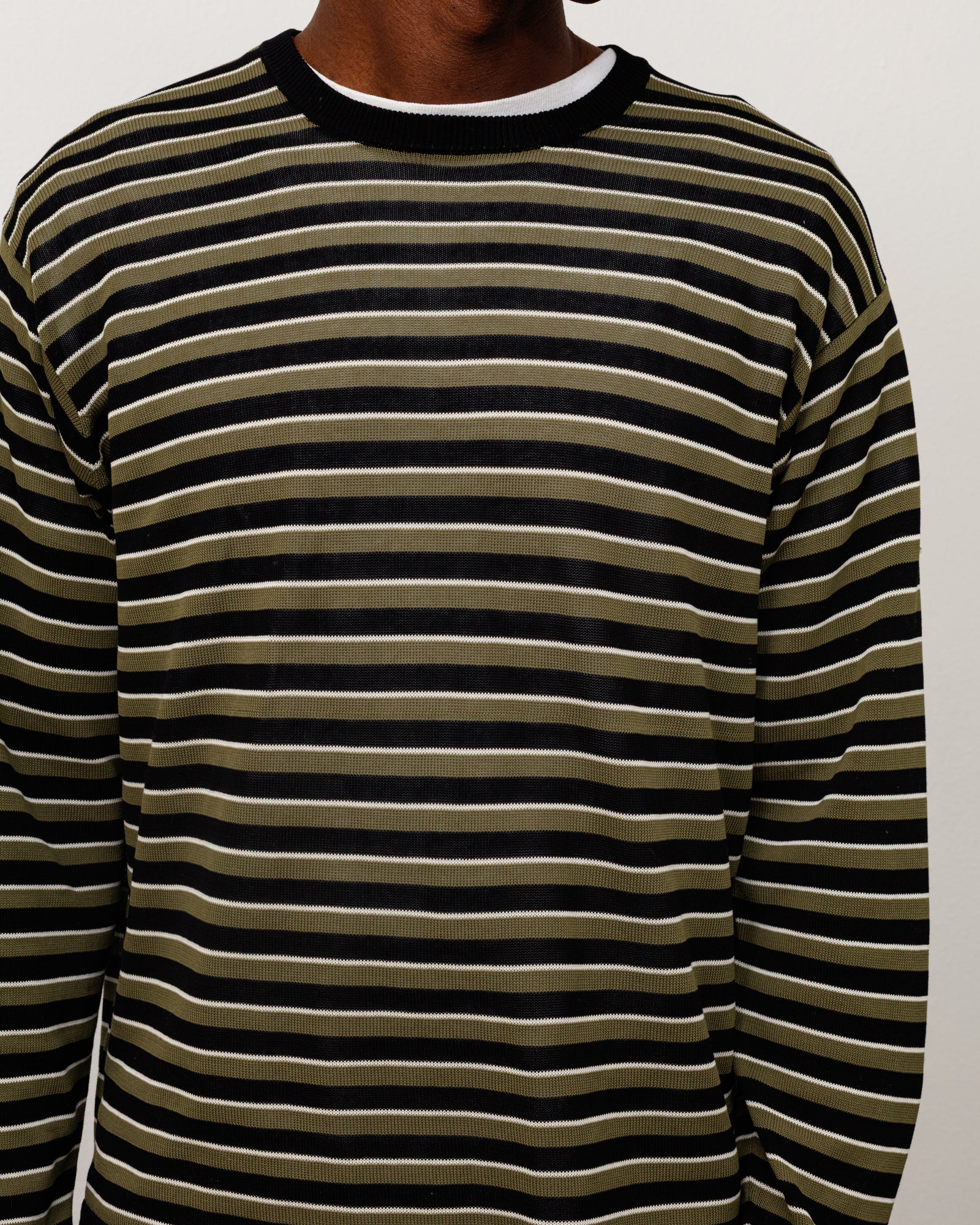 LIGHTWEIGHT STRIPE SWEATER