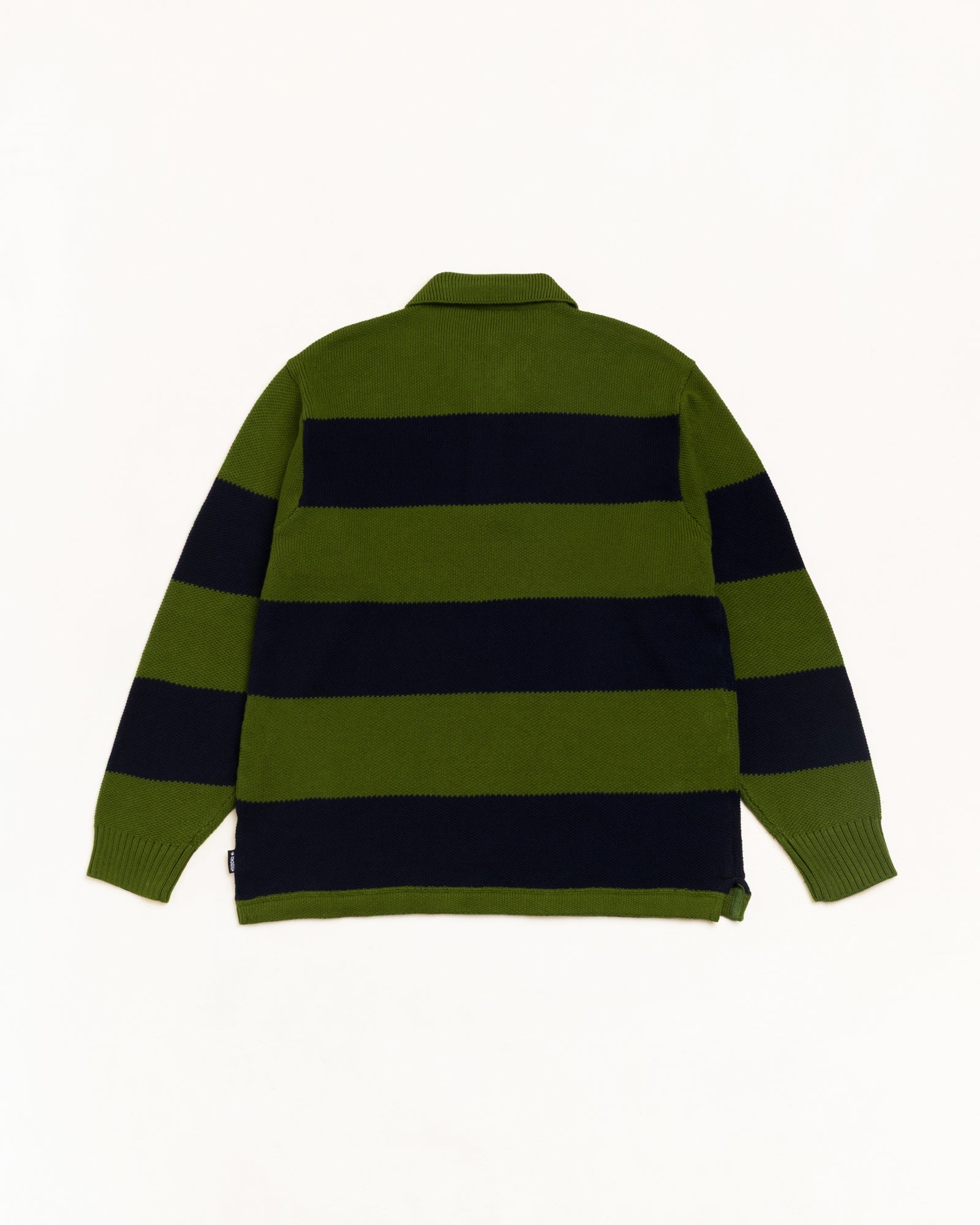 PIQUE KNIT STRIPE RUGBY