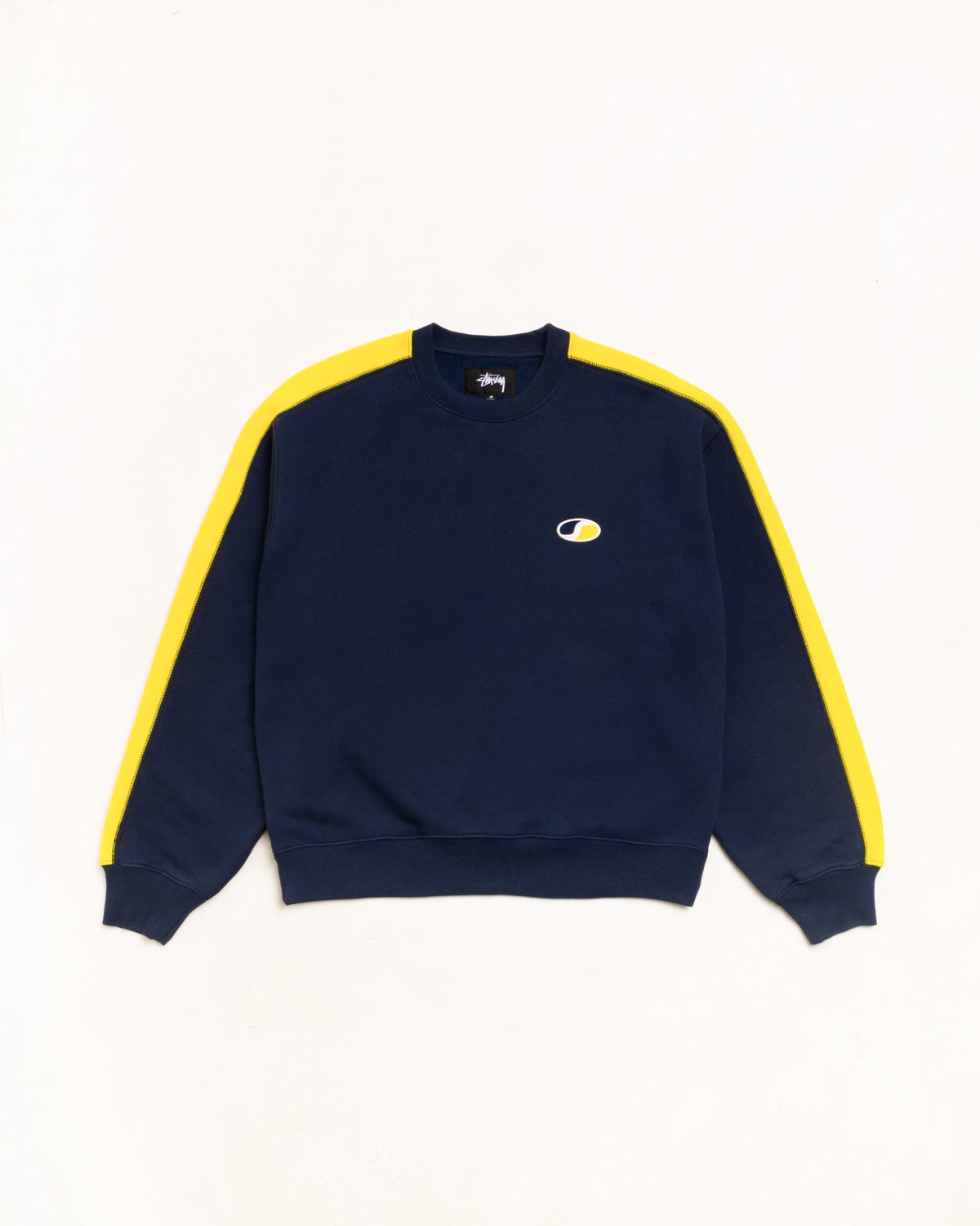PANELED STRIPE CREW