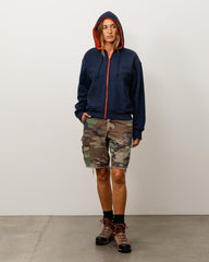 DOUBLE FACED ZIP HOODIE